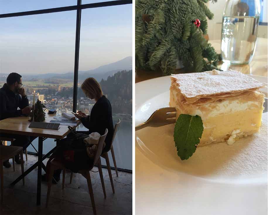 vista de restaurante em bled